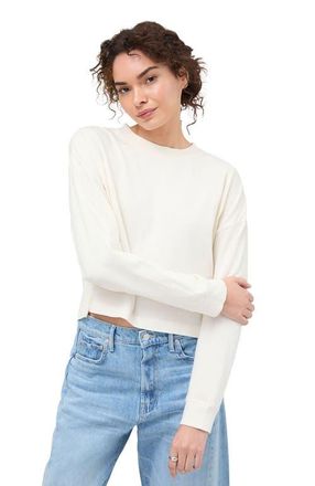 Richer Poorer Inc. The Relaxed Crop Long Sleeve Tee in Bone at Nordstrom, Size X-Large