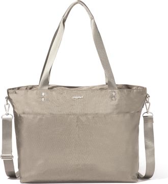 Baggallini Womens Carryall Laptop Tote Crossbody Bag