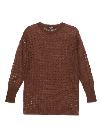 Fabiana Filippi Opengebreide trui - Bruin