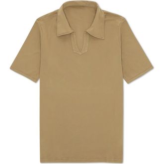 Fortela Goose Short Sleeve Polo in Camel at Nordstrom, Size X-Small Eu