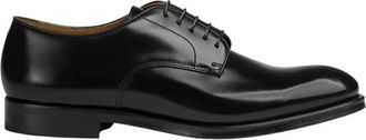Doucal's Leren Derby Veterschoen - Heren - Nette schoenen - Zwart - 44 EU - Leer - Schoenen
