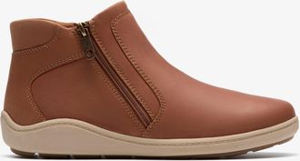 Clarks Womens Bryianne Carly Tan Leather Boots - Brown - Size UK 5.5