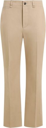 Saint Laurent Beige Cotton Pants-Donna