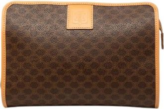 Celine Pre-owned Vintage Clutch - Dames - Vintage Clutch - Bruin - ONE Size - Leer - Vintage