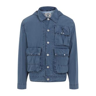 C.P. Company Denim Jackets, male, Blue, Size: XL Goggle Jacket