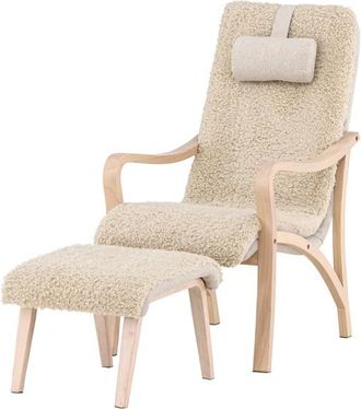 VE DESIGN Design Sessel Faro inkl. Fussablage, Beige