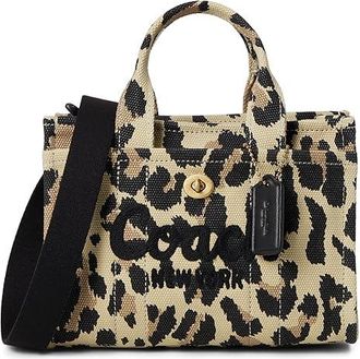 Coach Cargo Tote Bag 20 With Leopard Print Tote Handbags Natural Leopard, Canvas