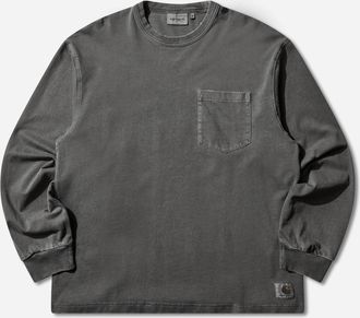 Carhartt Work in Progress Men s Torion Pocket Longsleeve T-Shirt Black (Grind Washed)