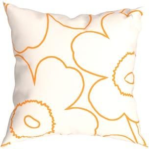 Marimekko Cushion cover Unikko - White - Organic cotton - Designer Maija Isola