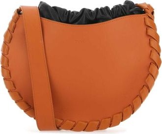 Chlo&eacute; Dark Orange Leather Small Mate Crossbody Bag
