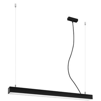 Sollux Lighting Minimalistic Pendant Lamp 150x90x6cm 1xLight 3000K in Black | Size: 150 x 90 x 6 cm