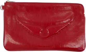 Zadig&Voltaire Angel Wallet - Dames - Portefeuilles - Rood - ONE Size - Leer - Accessoires