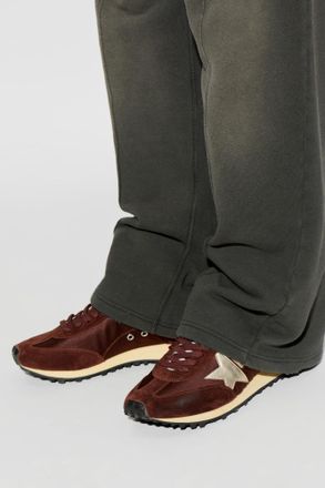 Golden Goose Running Marathon M77 Sports Shoes, Mens, Brown