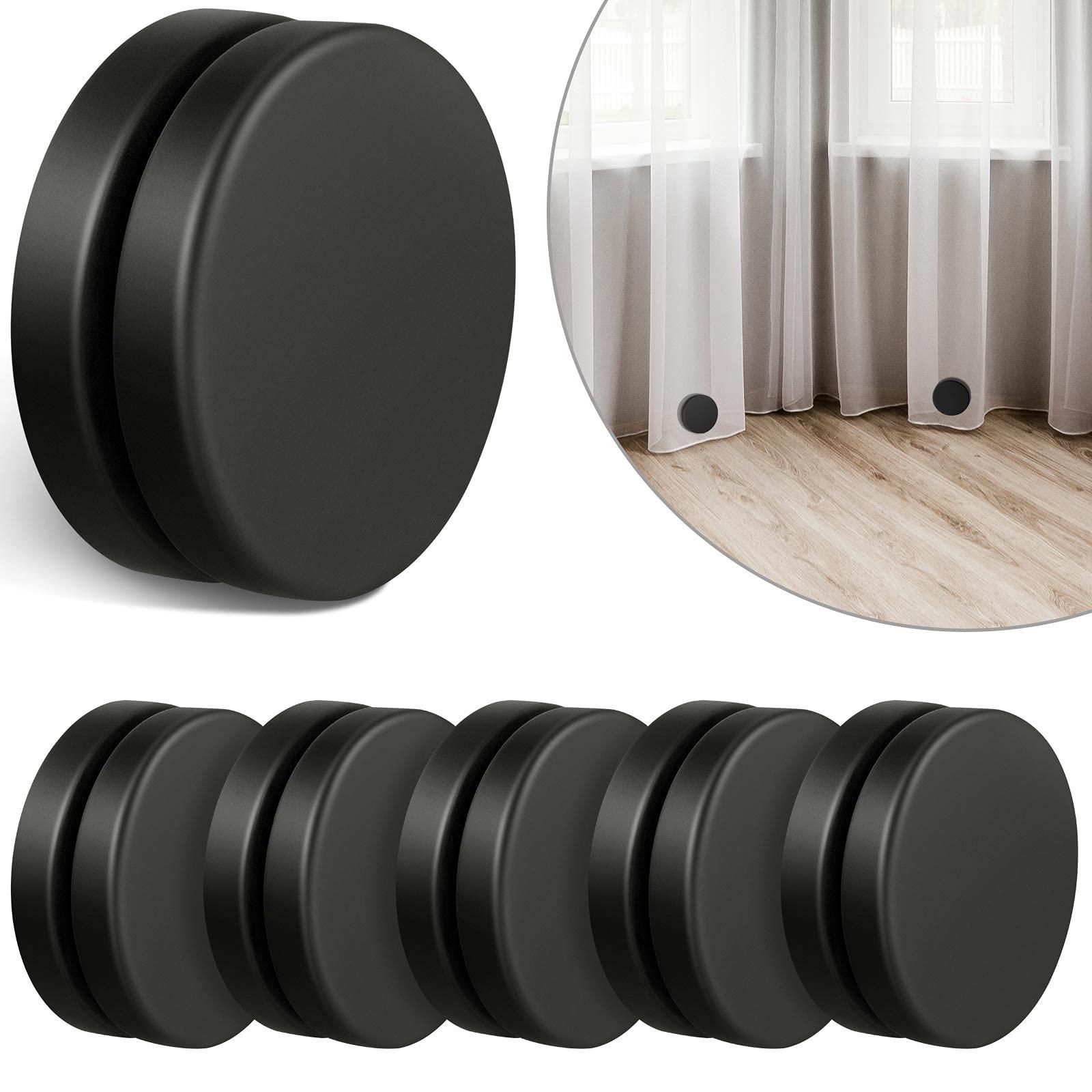 10 Magnetische Vorhanggewichte Mit Box – 4 Cm Durchmesser, Weiß, Für Duschvorhänge & Tischdecken