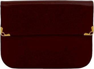 Cartier Wine Red Leather Wallet (Bi-Fold) (Pre-Owned)
