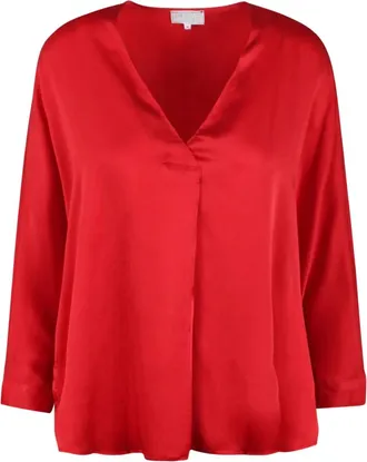The Rose Ibiza Blusa in seta - Rosso