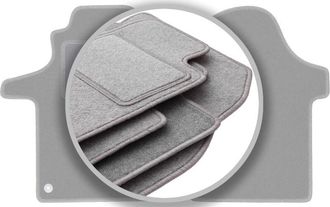 OEM Alfombrillas Grises Para Toyota Corolla Verso Ii 7 Plazas (2004-2009)