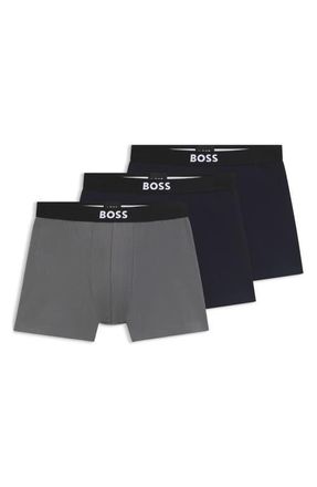 BOSS Assorted 3-Pack ONE Stretch Cotton Boxer Briefs in Black Misc at Nordstrom, Size Xx-Large