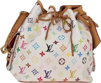 Louis Vuitton Tweedehands Canvas Louis Vuitton tassen - Dames - Vintage Tas - Veelkleurig - ONE Size - Leer - Vintage