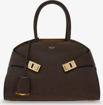 Ferragamo Borsa a spalla Hug soft M in pelle - FERRAGAMO - gender_Woman