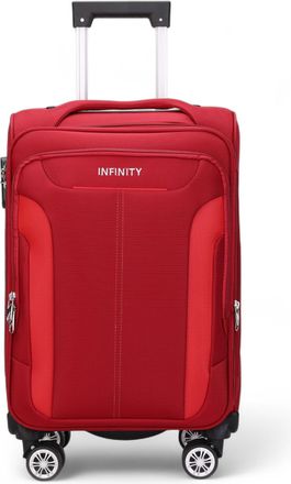 Infinity Leather Zachte handbagagekoffer 36,5 x 23,5 x 58 cm Nylon 900D Geschikt ge&iuml;ntegreerd slot voor Easyjet, Ryanair, Wizzair