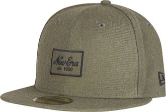 New Era 59fifty Basecap Heather Script Heather Olive - 7 3/8-59cm