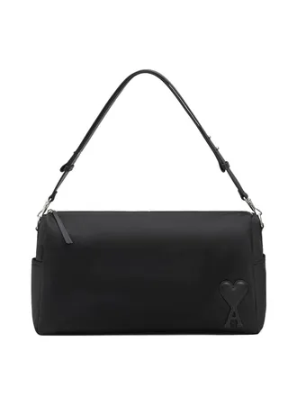 Ami Marcel Large Nylon Shoulder Bag