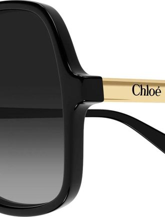 Chlo&eacute; CH0364S Oversized Square Sunglasses - Black