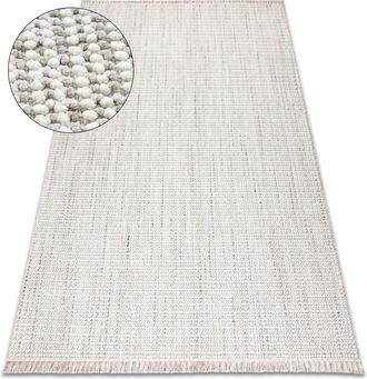 RugsX Rugsx - Alfombra Nano Eo78c Melange, Bucle, Tejido Plano Gris / Blanco Beige 160x220 Cm
