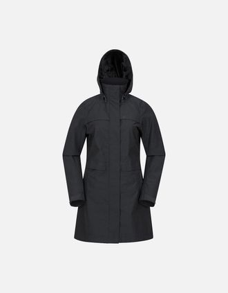 Mountain Warehouse Womens Mountain Warehouse Womens/Ladies Cloudburst Textured Waterproof Jacket - Black - Size: 14