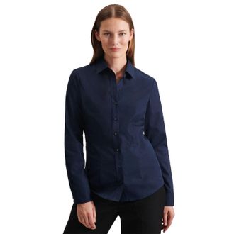 Seidensticker Seidensticker Dames/Dames Slim Shirt Met Lange Mouwen (Donkerblauw)