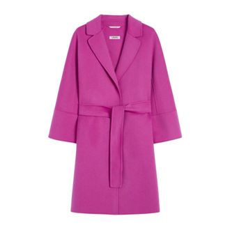 Max Mara Dames, Mantels, Roze, Maat: S Wol