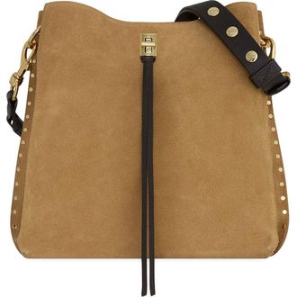 Rebecca Minkoff Darren Suede Shoulder Bag in Chest/Fond at Nordstrom