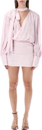 Rotate Mini Jurk - Dames - Korte kleedjes - Paars - XS - Kleedjes