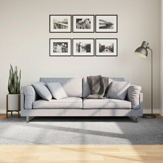 Berkfield Home Rug IZA Short Pile Scandinavian Look Grey 160x230 cm | Size: Medium