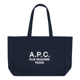 A.P.C. A.p.c., Tassen, Dames, Blauw, ONE Size, Polyester, Madame Tote Bag