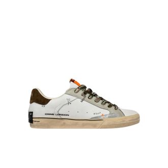 Crime London Sneakers, male, White, Size: 8 US Sneakers