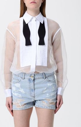 Elisabetta Franchi Tuta Elisabetta Franchi in organza e denim distressed