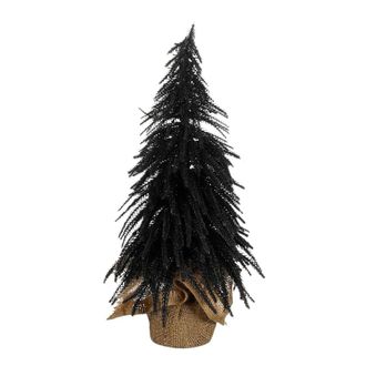 house of seasons &Aacute;rbol de navidad decorativo negro h45xb25xl25cm