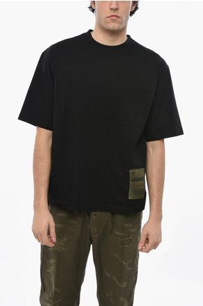 Dsquared2 Solid Color Crew-neck T-Shirt with Logoed Patch size Xxl