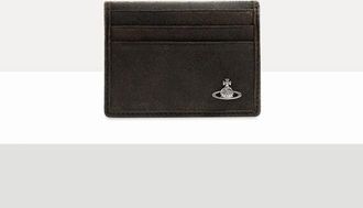 Vivienne Westwood Man Card Holder Leather Dark-brown One Size Men