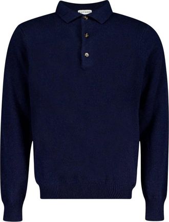 Autore Maglia Polo Scheffler - Heren - Polos - Blauw - S - Wol - Tops