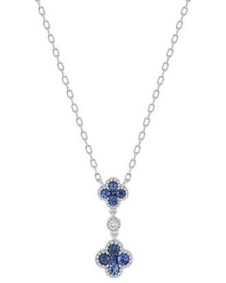 Bony Levy El Mar 18K 0.39 Ct. Tw. Diamond & 10 Sapphire Pendant Necklace