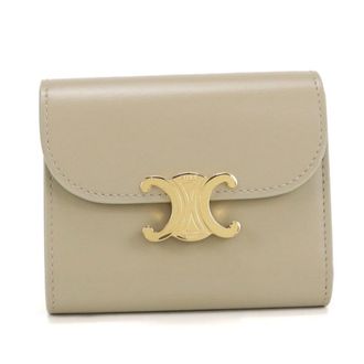 Celine Beige Leather Wallet (Tri-Fold) (Pre-Owned)