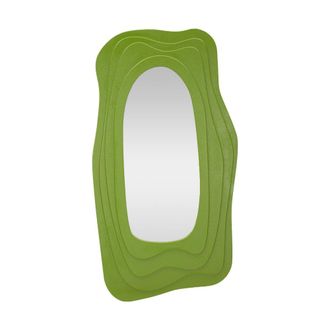 Dmora Dmora - Espejito Pregola, Espejo, Objeto De Decoraci&oacute;n De Pared, Decoraci&oacute;n De Espejo, 90x4 H165 Cm, Verde