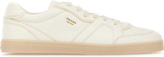 Prada White Leather Sneakers
