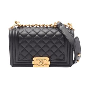 Chanel Pre-owned Vintage Schoudertas - Dames - Pre-owned - Zwart - Maat: ONE Size Leer