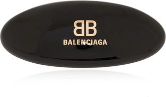 Balenciaga Haarklem met logo - Dames - Haaraccessoires - Zwart - ONE Size - Accessoires