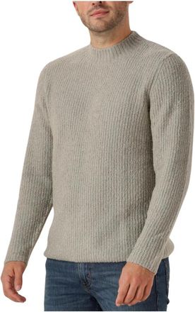 Dstrezzed Quint Mock Neck - Heren - Ronde hals truien - Grijs - L - Truien & Vesten