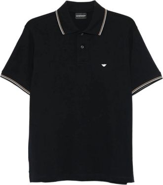 Emporio Armani Piqu&eacute; Polo Shirt - Heren - Polos - Blauw - S - Katoen - Tops